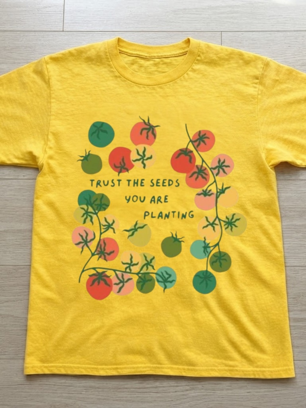 Gildan Daisy Tomatoes Trust the Seeds Graphic Tee